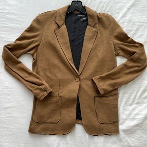 Majestic Filatures Cotton Cashmere Double Face One Button Blazer